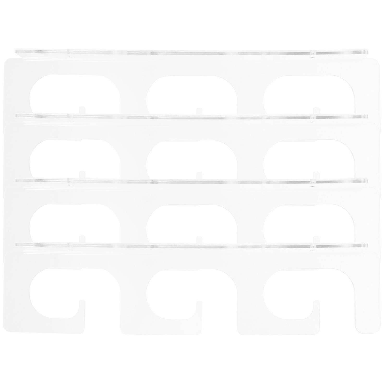 Fishing Rod Racks Transparent for Organizing 6Pairs Rod Holder Storage