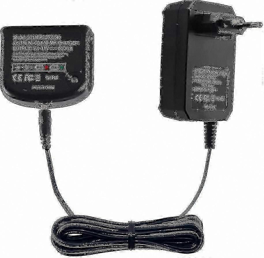 Charger for 9.6V-18V NiCd/NiMH Batteries, Compatible with Various Power Tools