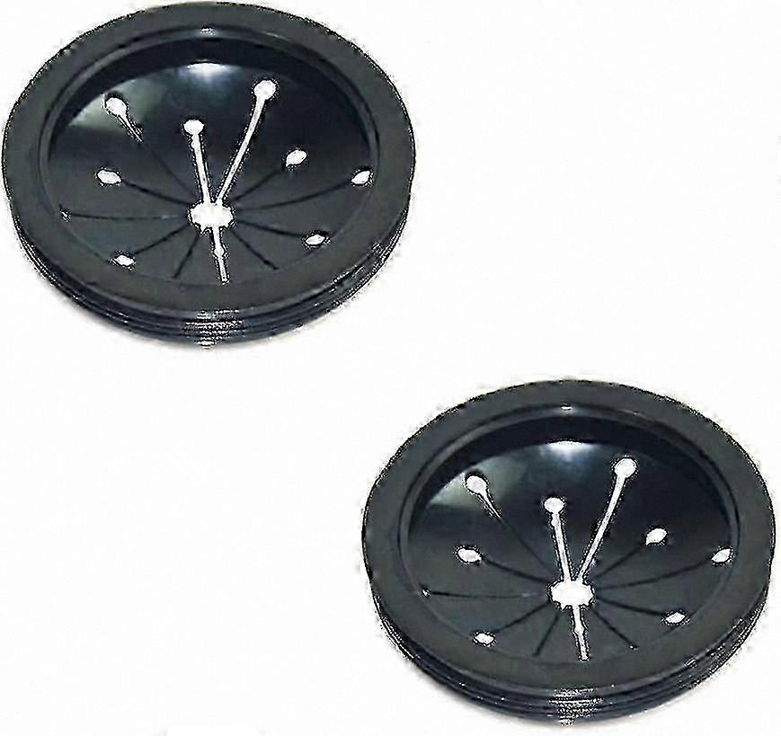 Pair of 2 Sink Splash Guards for Waste Disposal Accessories in Black Finish