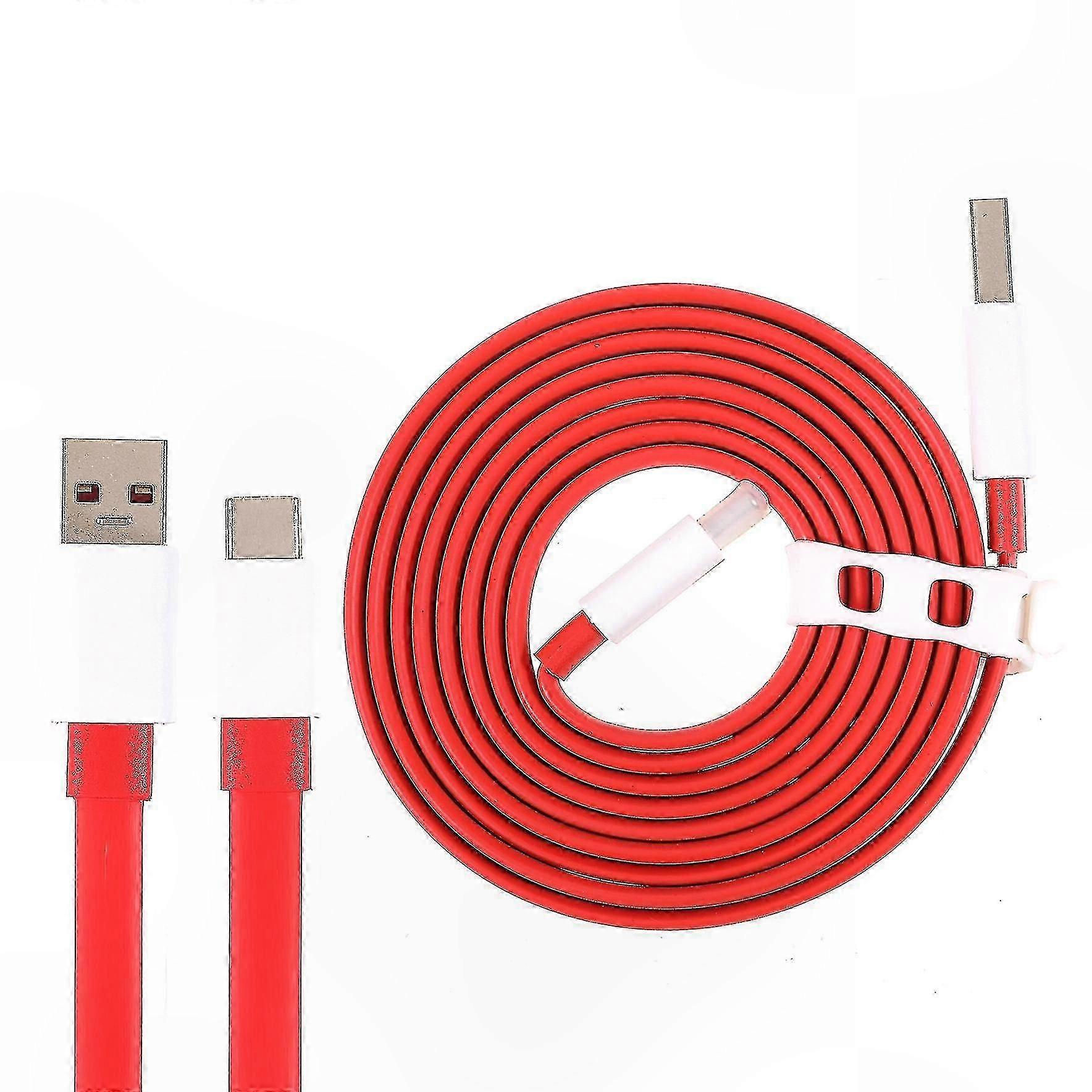 4A Fast Charge USB Type-C Cable for OnePlus 6/5/5T/3/3T, 1.5M Durable Flat Data Charging Cord with Quick Charge Support