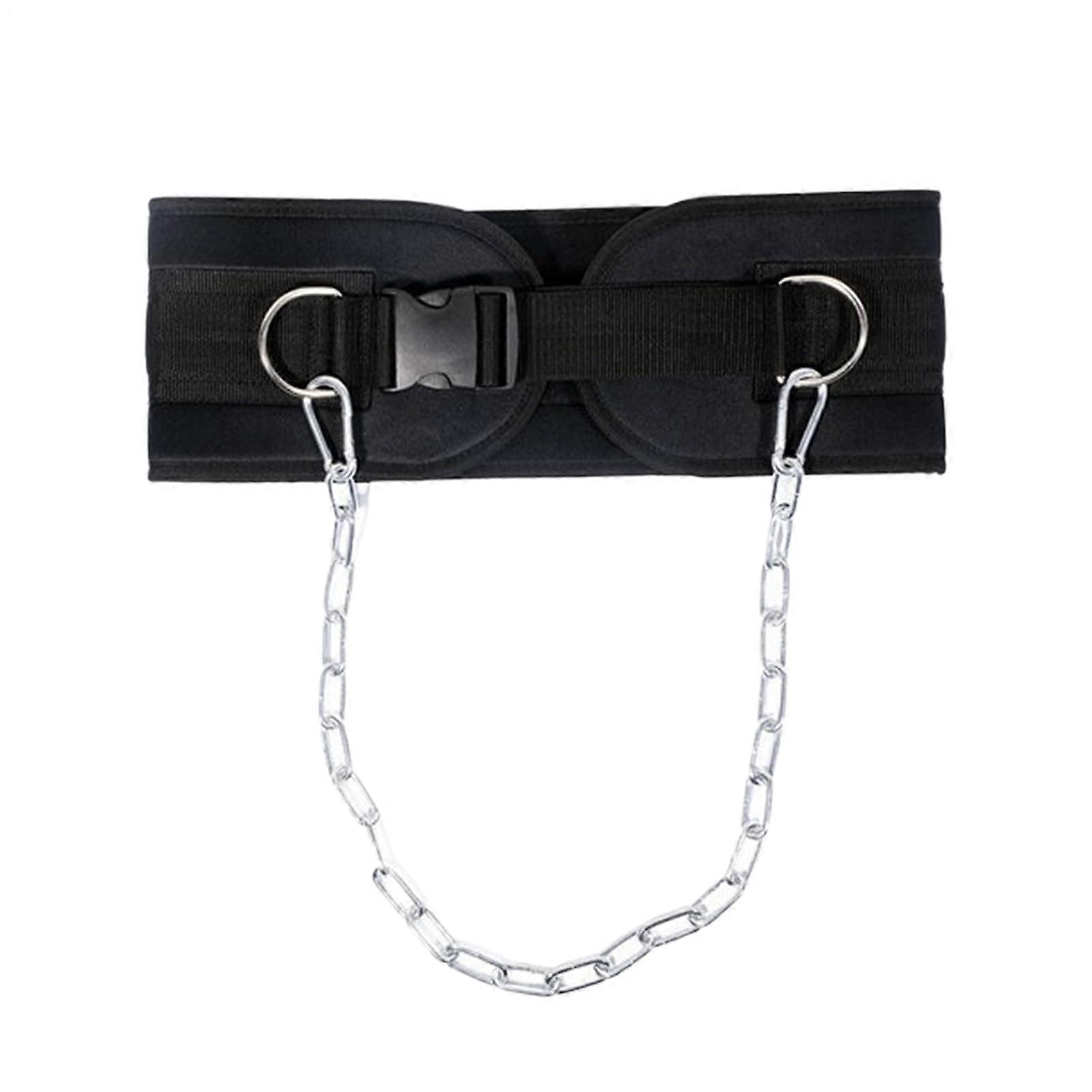 Weight Lifting Belt For Powerlifting Heavy Duty Lumbar Support With Steel Chain For Strength Training Squat