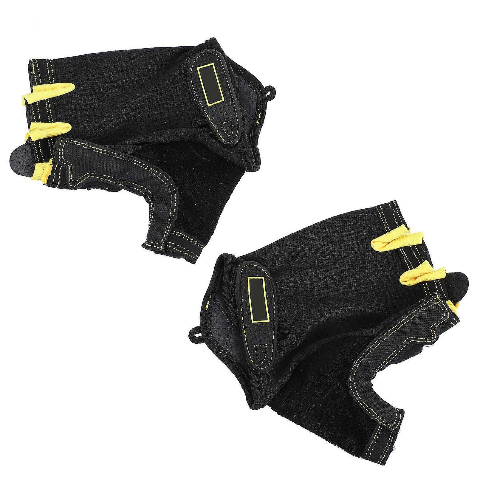 Breathable Half Finger Gloves 1 Pair Ideal For And Women Engaging In Outdoor Activities Such As Cycling And Hiking With Grip
