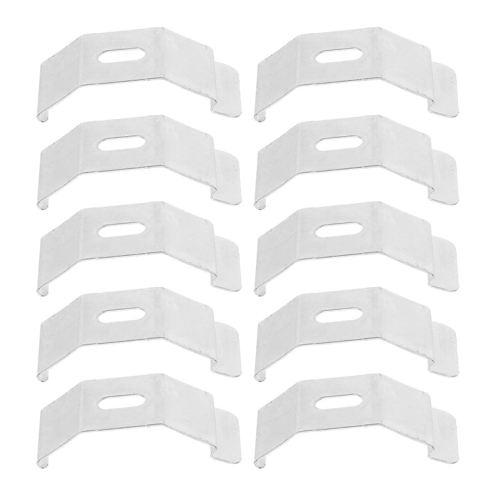 Roman Blind Mounting Brackets Curtain Hardware with Wall Mount Clips 20Pcs