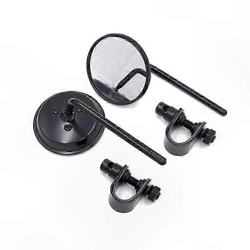 Universal Adjustable Motorcycle Rearview Mirror with Reflectors for Handlebar Ends