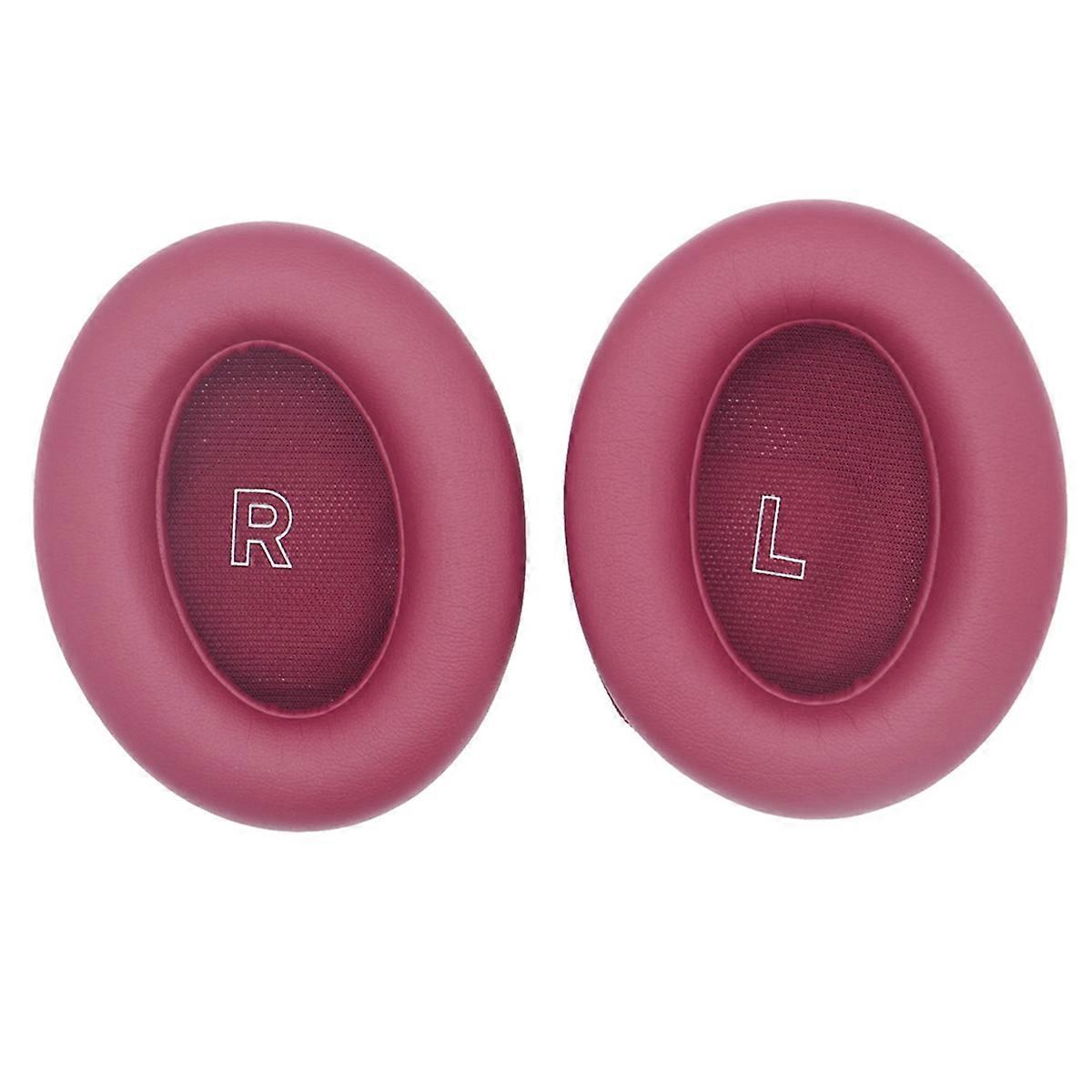 Earpads for QC Ultra Noise Reduction Headphone Replacement Soft Sponge Foam Cushions Repair Parts Rose Red