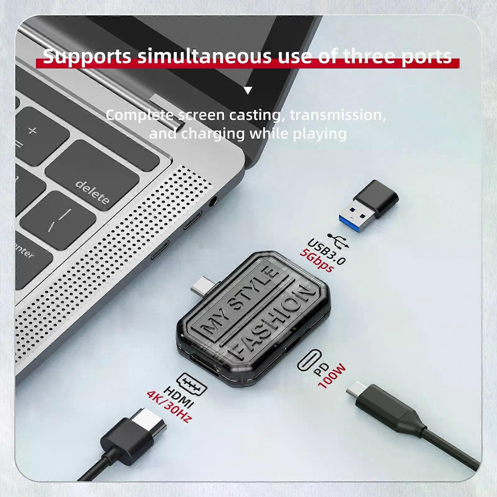 usb c hub USB C to HDMI-compatible Splitter HUB Type-c to HDMI-compatible USB3.0 Docking Station For Laptops MacBook Air Pro