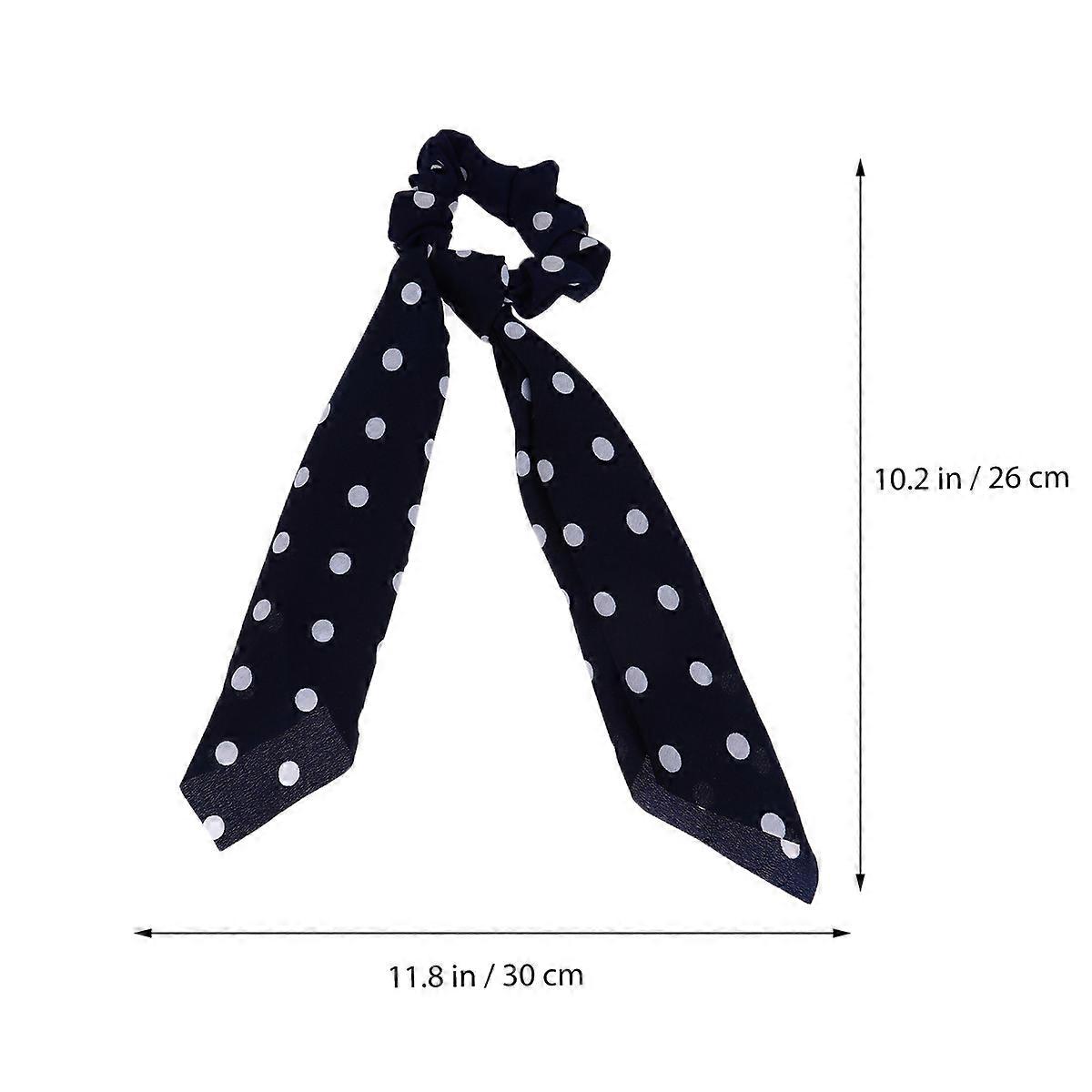 6Pcs Unique Dot Hair Band For Women Keeps Hair In Place Assorted Color Simple Design