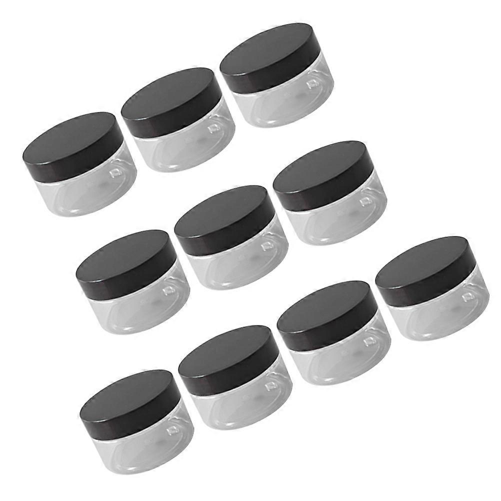 Cosmetic Storage 30 Pcs 100ml Clear Empty Jars Ideal For Food Storage Black Lid With Straight-Sided Structure For Easy Access