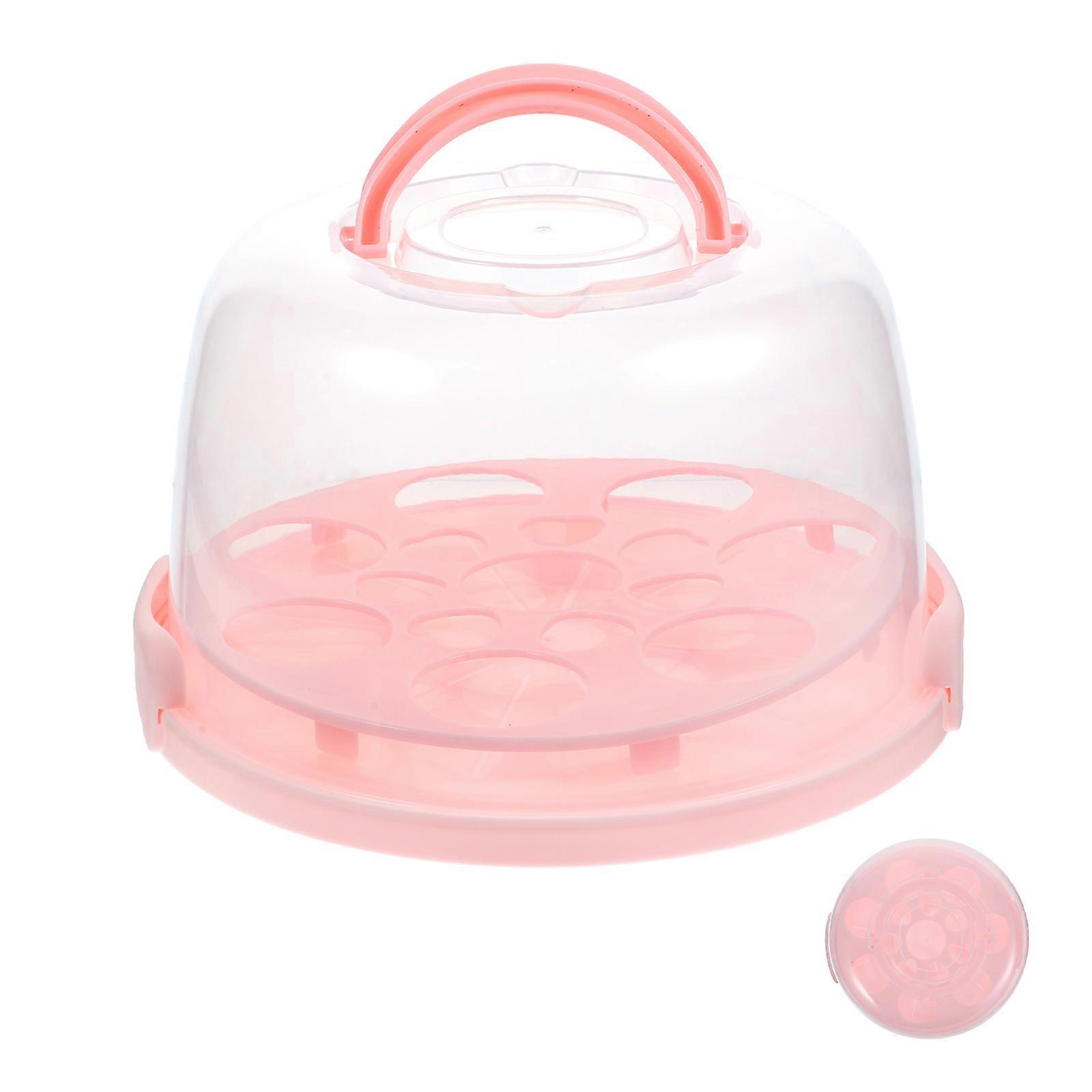 Cake Carrier with Lid and Handle Portable Carrying for Parties 28X27.5X17CM Health and Safety Assurance 1Set