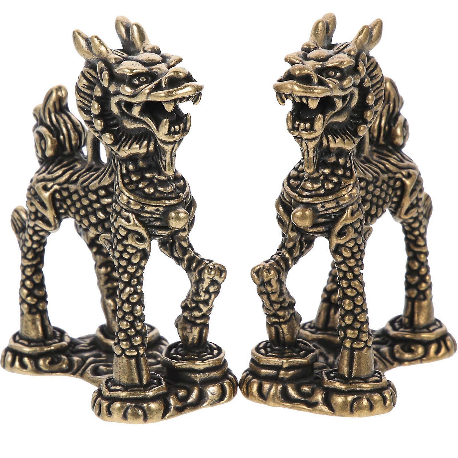 Creative Brass Sculpture Gift For Thanksgiving Christmas And Birthdays 4X5.5CM Luck Ornament 10Pcs