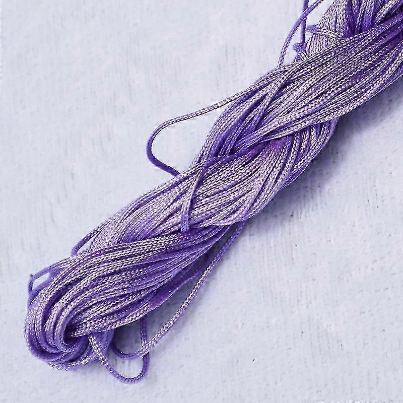 Home Party Supplies Chinese Knot Braided String DIY Macrame Cord 20m High Quality Tassels 1.0mm Beading String Bracelet Nylon Cord Thread Popular 2025
