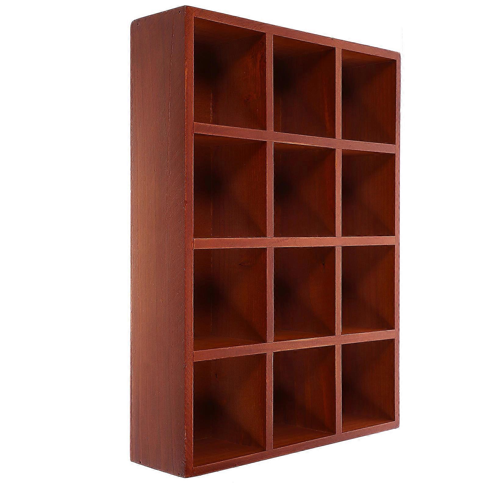Wood Rack for Display Compartment Floating Shelf for Holding Stuff 2Pcs
