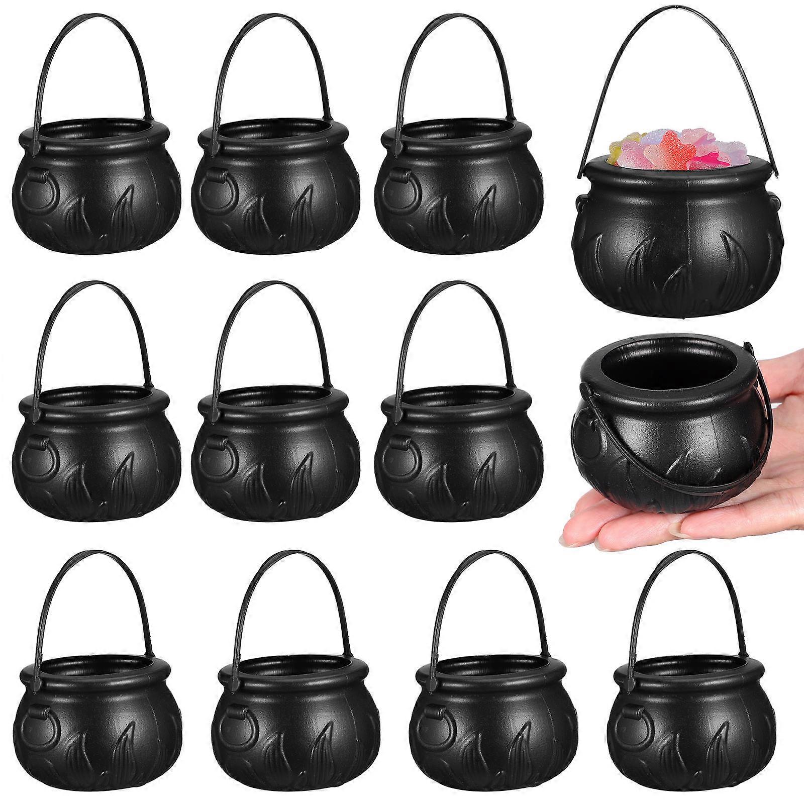 Pumpkin Bucket for Storage Use 48Pcs Halloween Witch Candy Holder