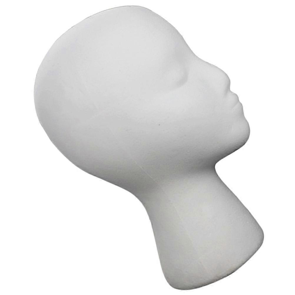 Wigs Display Rack Cap Holder Mannequin Head Ideal For Salon Use 11X8.3X5.9In White Color 1Pcs