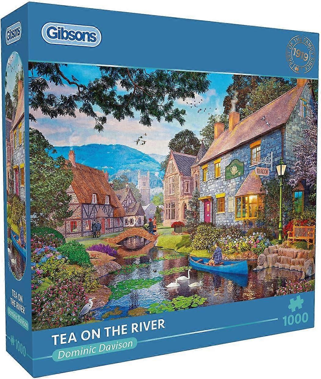 Gibsons Tea on the River Jigsaw Puzzle (1000 Pieces)