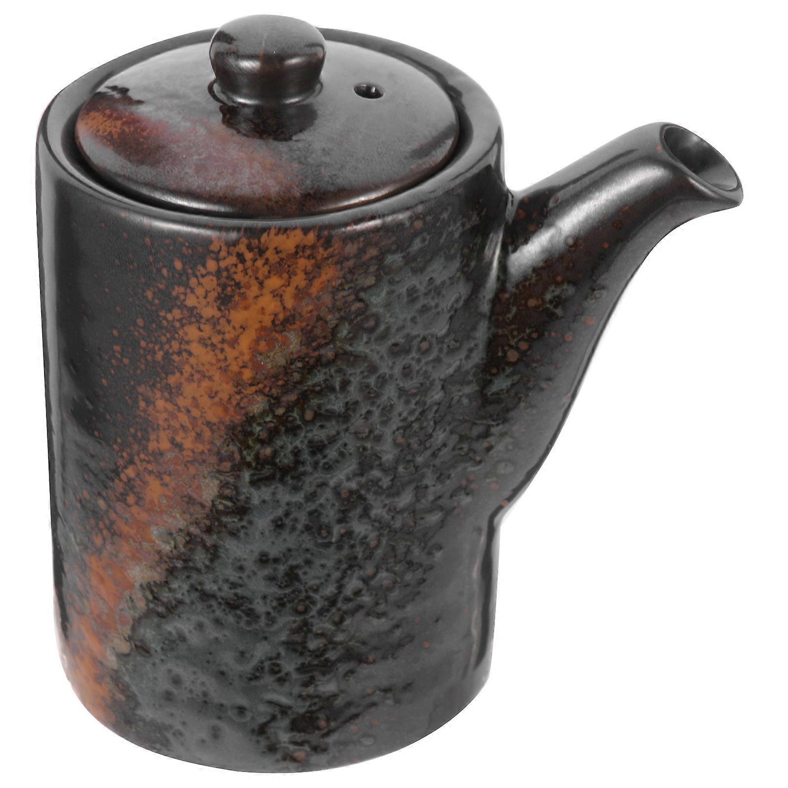 Ceramic Sauce Container Soy Sauce Dispenser for Storage Use 4Pcs Japanese Style