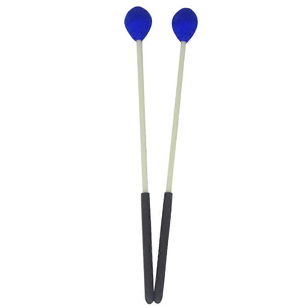 Percussion Marimba Mallets Medium Yarn for Playing 3Pairs Blue Mallets