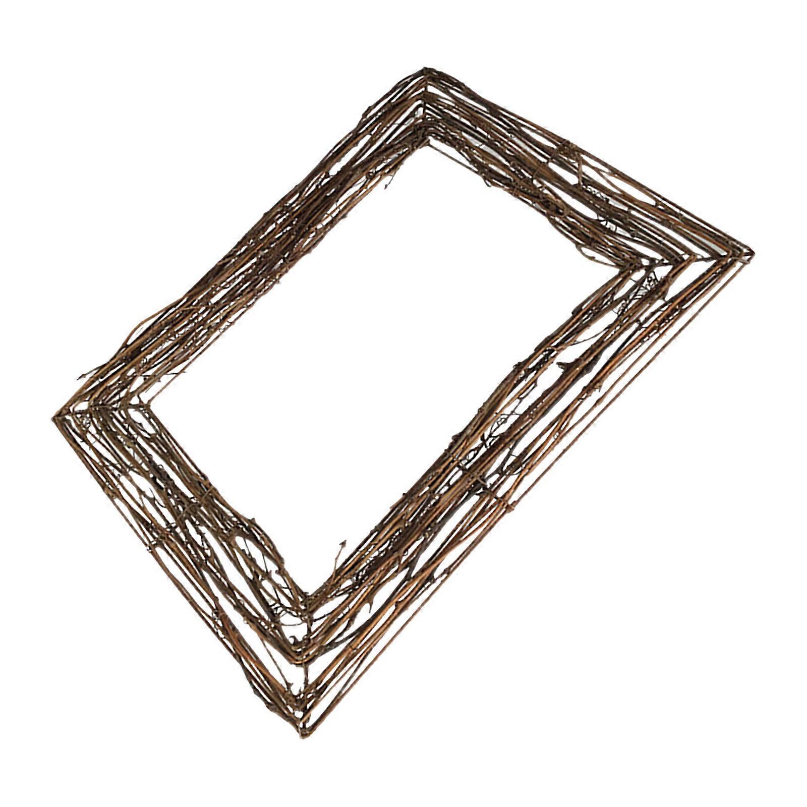 Wreath Craft Base Natural Vine Branch Rattan Twig Decorative 3Pcs