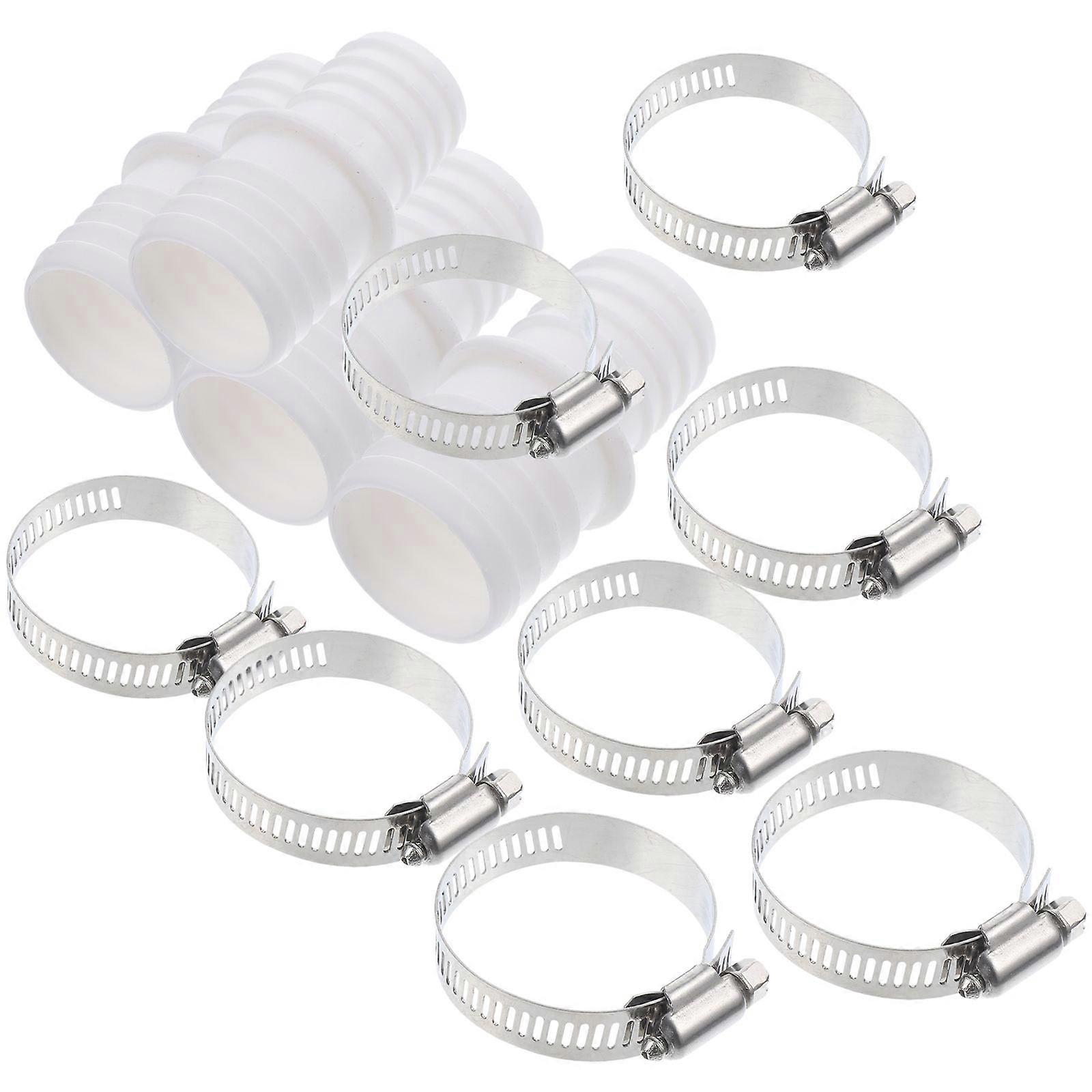 Pool Hose Adapter 5Sets for Pool Use Durable ABS and Stainless Steel