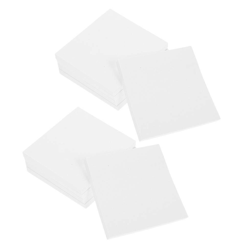 Adhesive Notepads White Blank Notepads for Writing 3Pcs 10 Pads Set