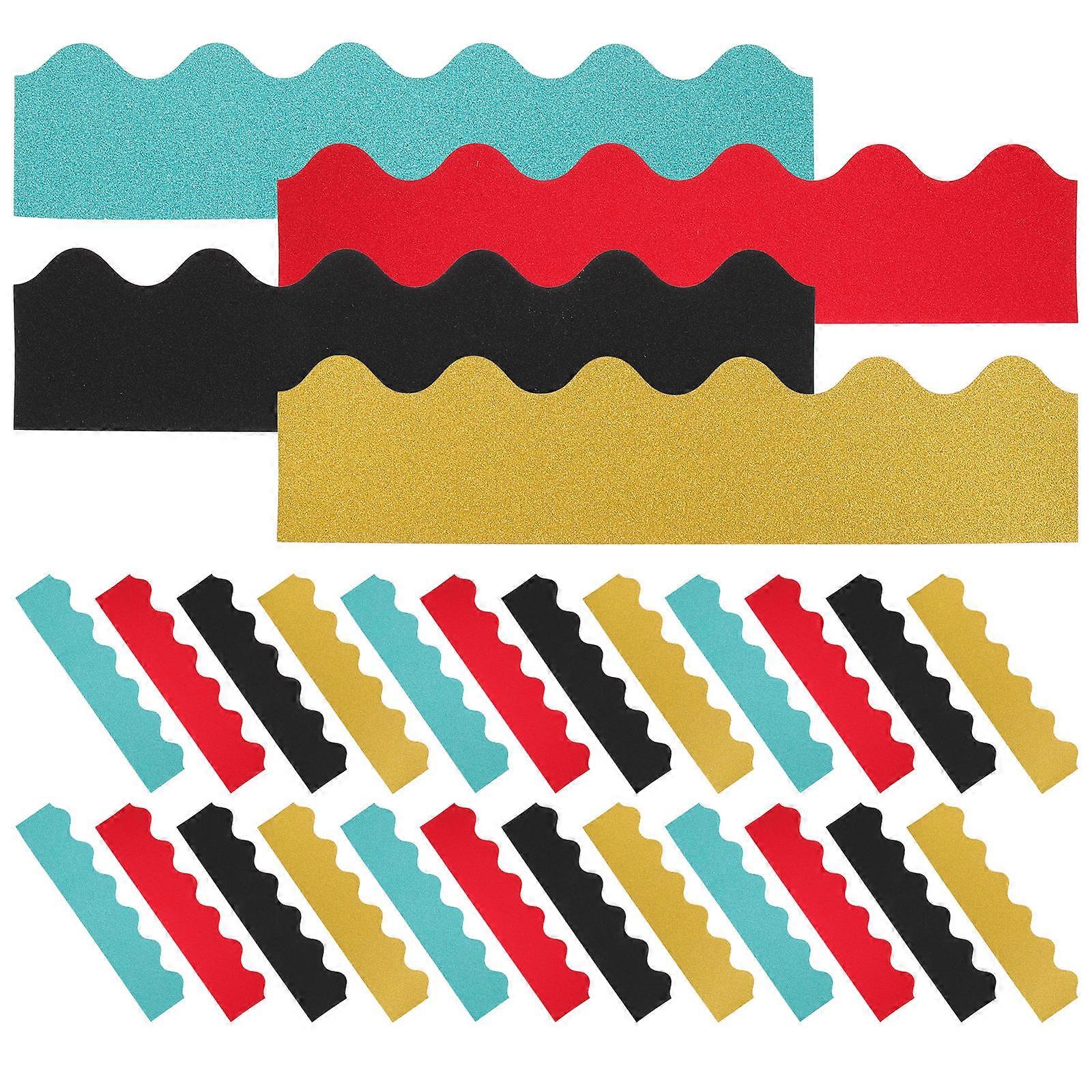 Border Trim For Bulletin Board Students Blue- Decorative 40Set
