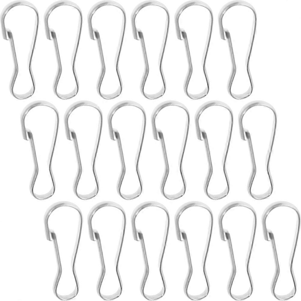 Keychain Spring Hooks Stainless Steel Buckles for Hanging Keychain 200Pcs