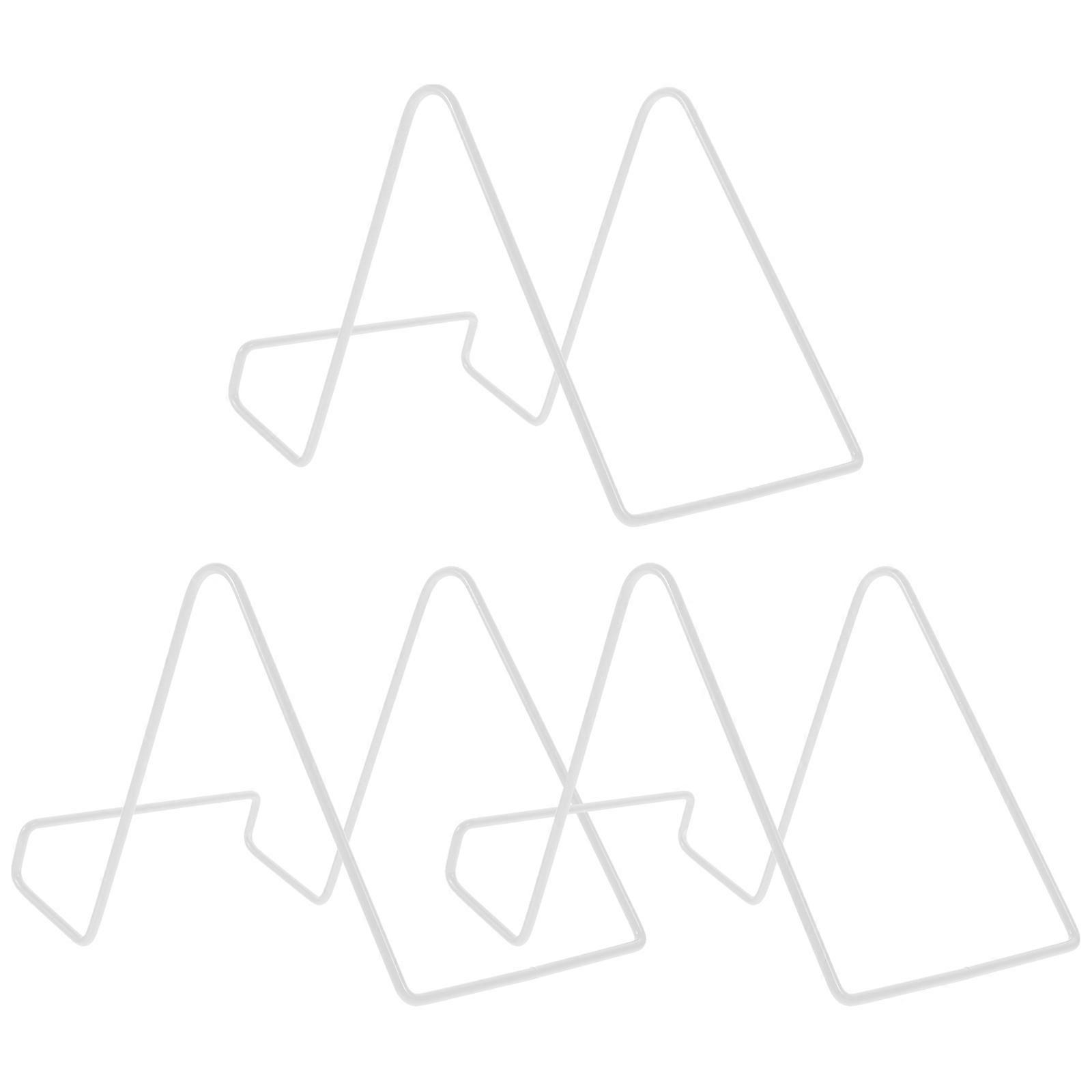 White Iron Metal Easel Stand for Display 12Pcs Picture Frame Holders