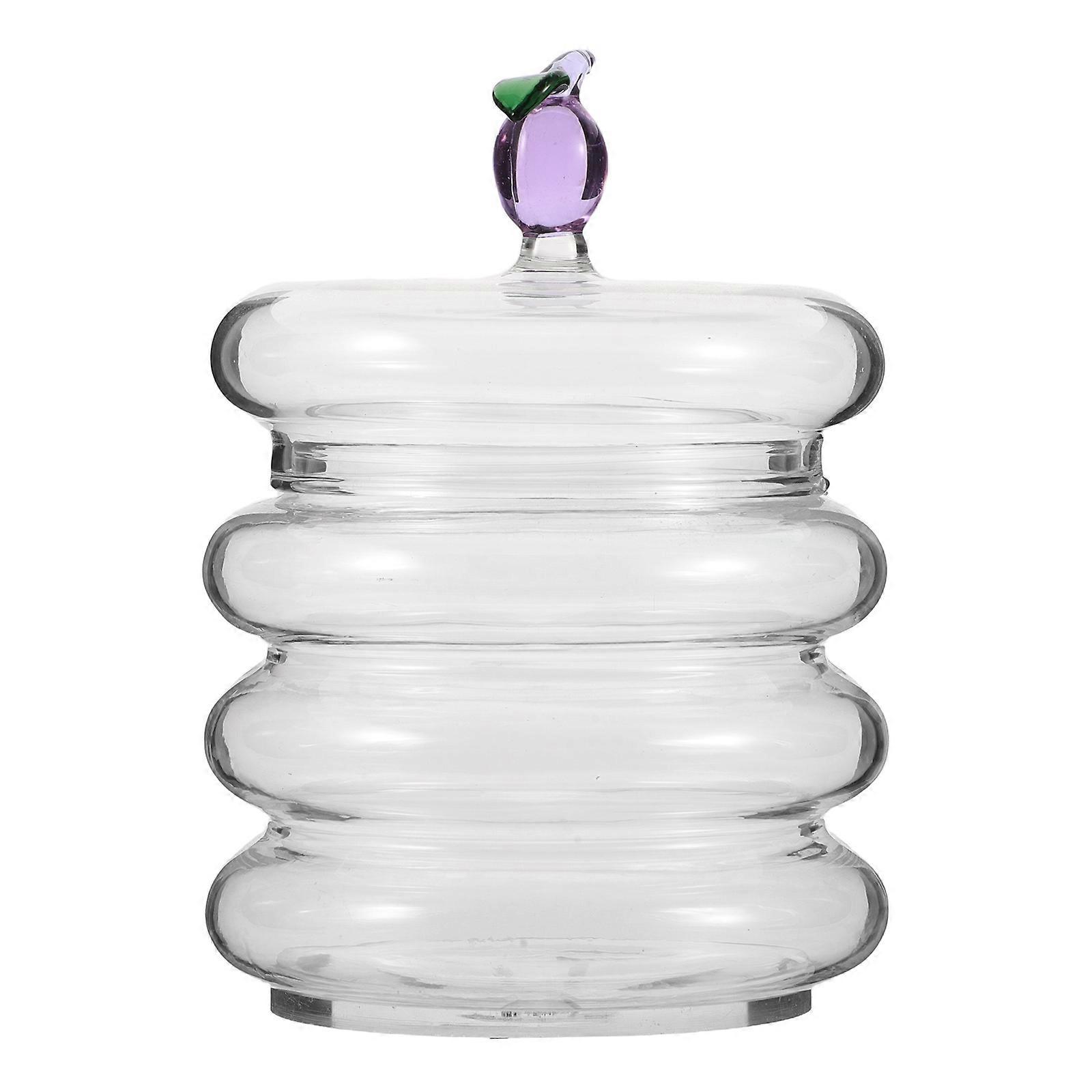 Biscuit Barrel Airtight Storage Jar Glass Material For Snack Storage 1Set