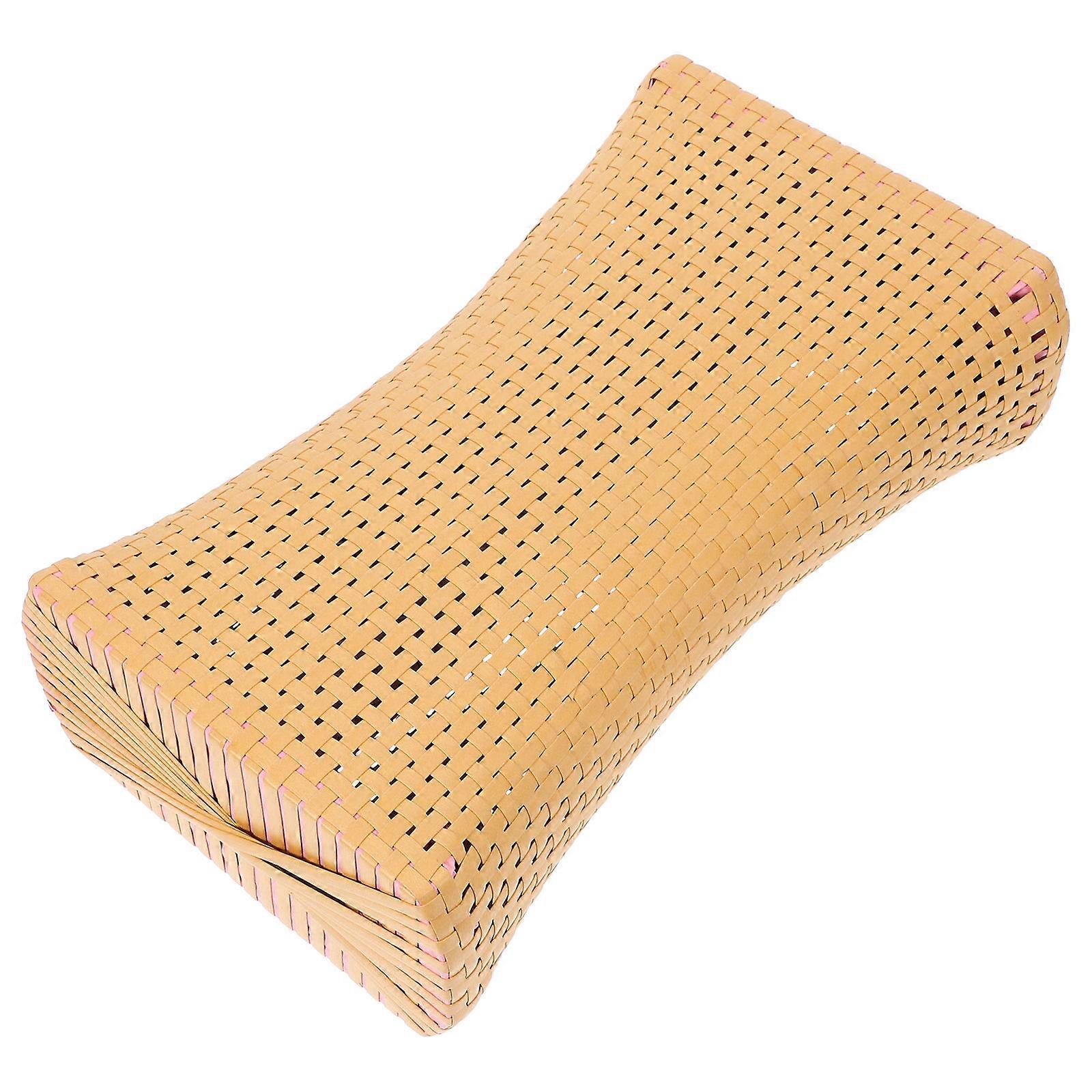 Bath Headrest Sauna Pillow Breathable Cervical Support Khaki 29.00X16.50X8.50CM 1Pcs