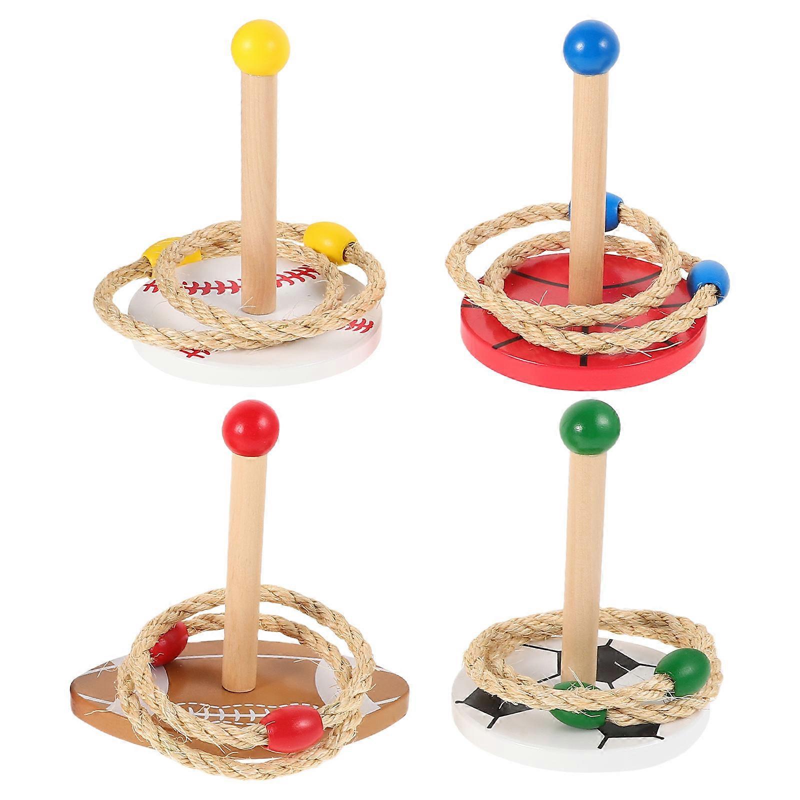 Hand Eye Coordination Toys Ring Toss Game 2 Sets for Kids and Parents Physical Exercise Safe Durable Materials
