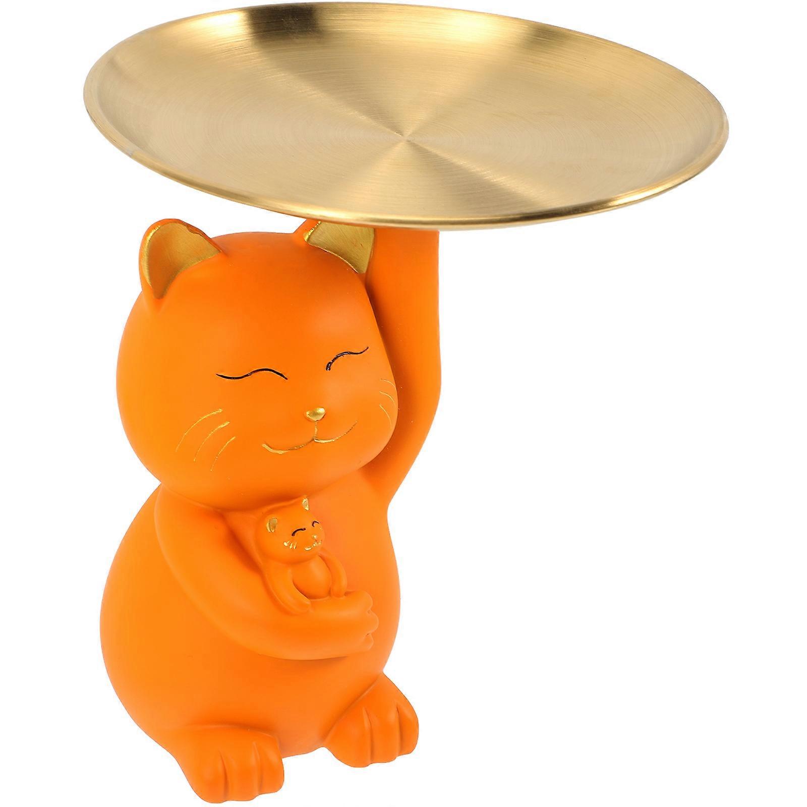 Cat Decorative Storage Tray for Entrance Key Storage 2Pcs Included