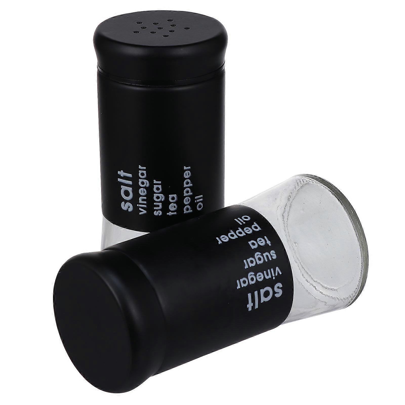 Glass Seasoning Jars Kitchen Containers for Kitchen Use 4Pcs Set