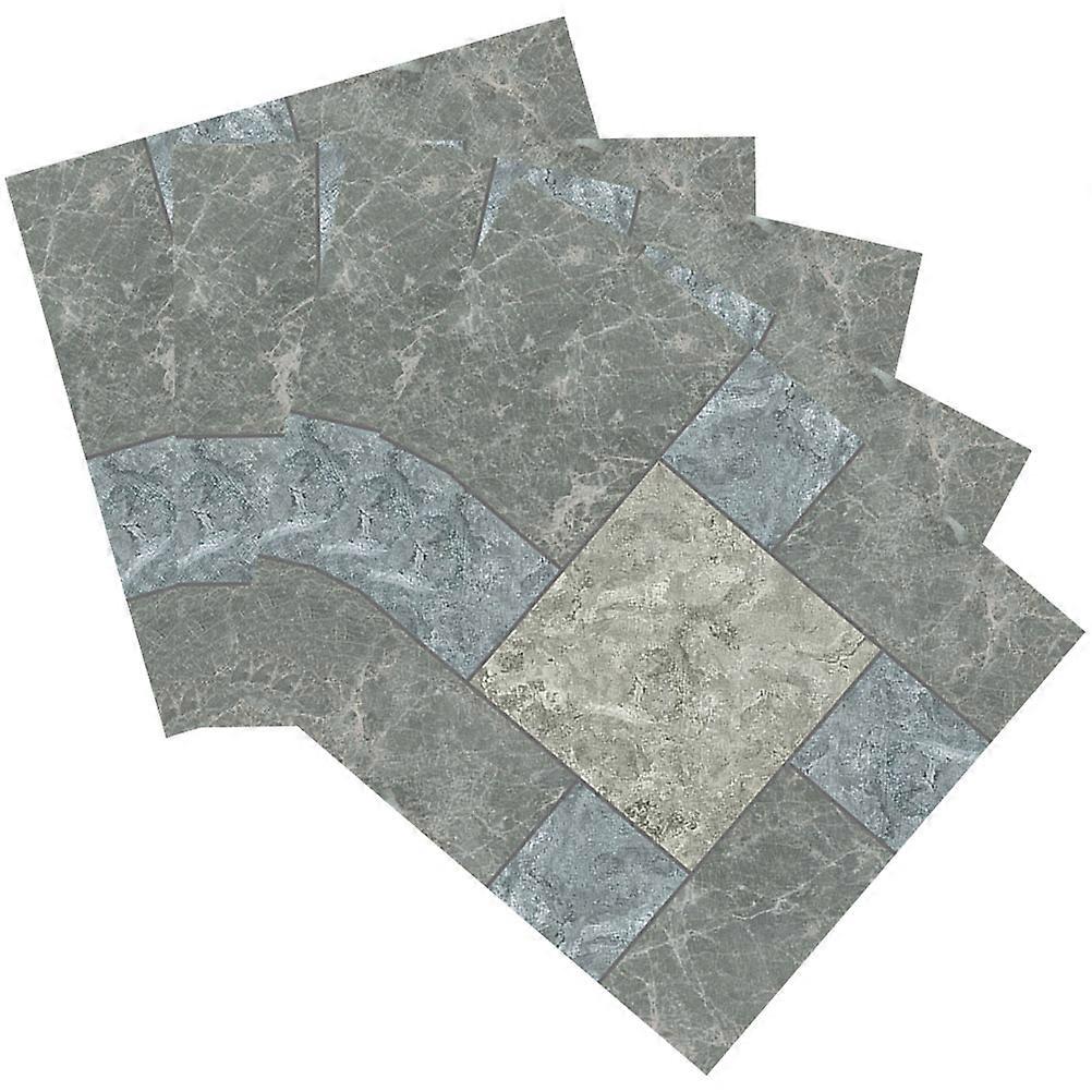 Waterproof Floor Stickers PVC Tile Decals for Decoration 15 Sheets Multicolor