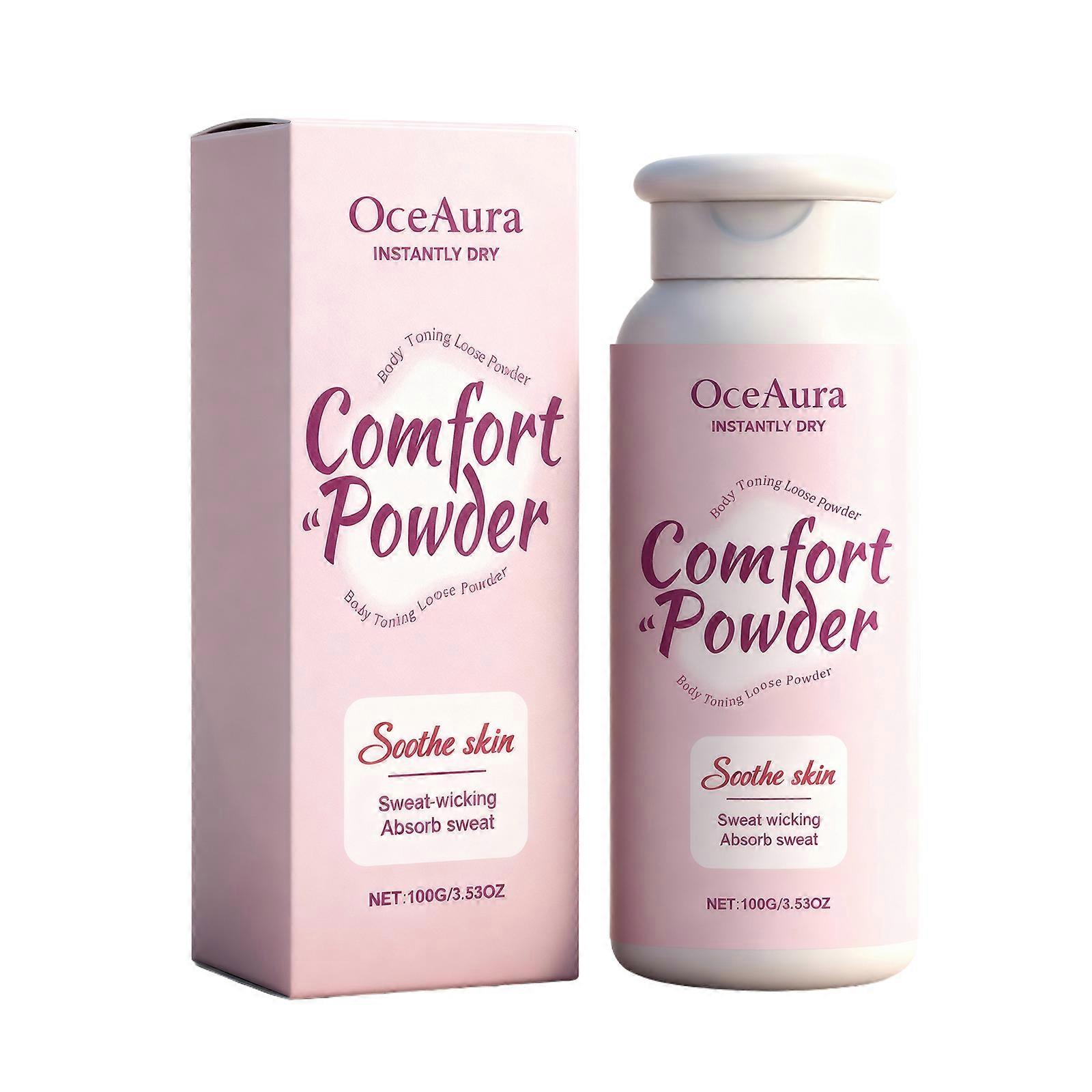 OceAura Soothing Talcum Powder Gently Protects The Skin After Summer Exercise, Keeping It Clean, Refreshing, Comfortable And Non-Sticky