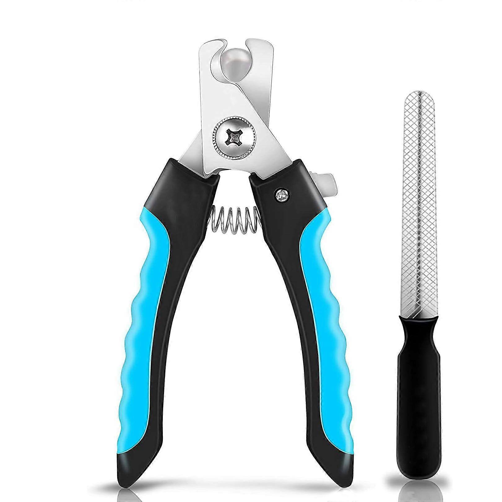 Dog Nail Trimmers for Large Medium Dogs, Cats, Professional Dog Nail Clippers with File Quick Sensor & Safety Guard to Avoid Overcutting, Pet Claw Paw