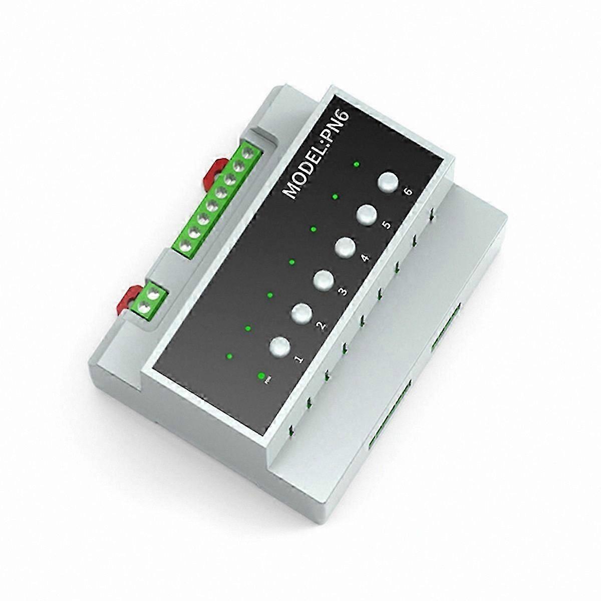 Smart Home 6-Channel Relay Switch Module, 16A Dry Contact for Intelligent Appliance Control
