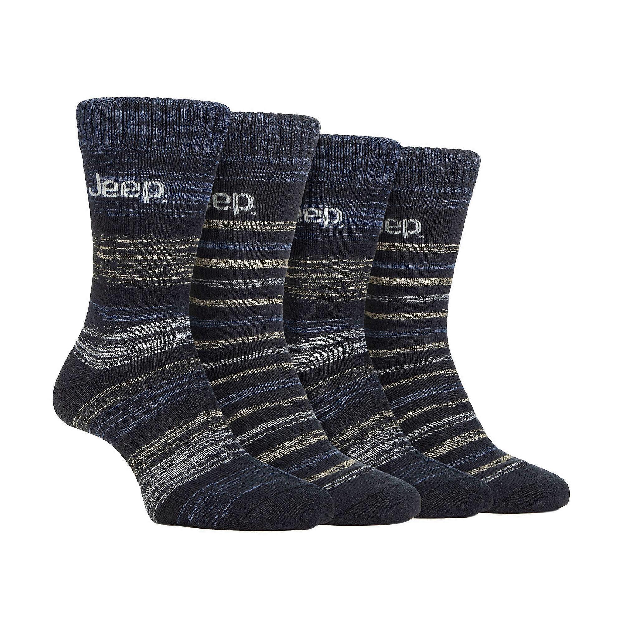 Jeep - 4 Pack Mens Warm Thermal Boot Socks for Winter