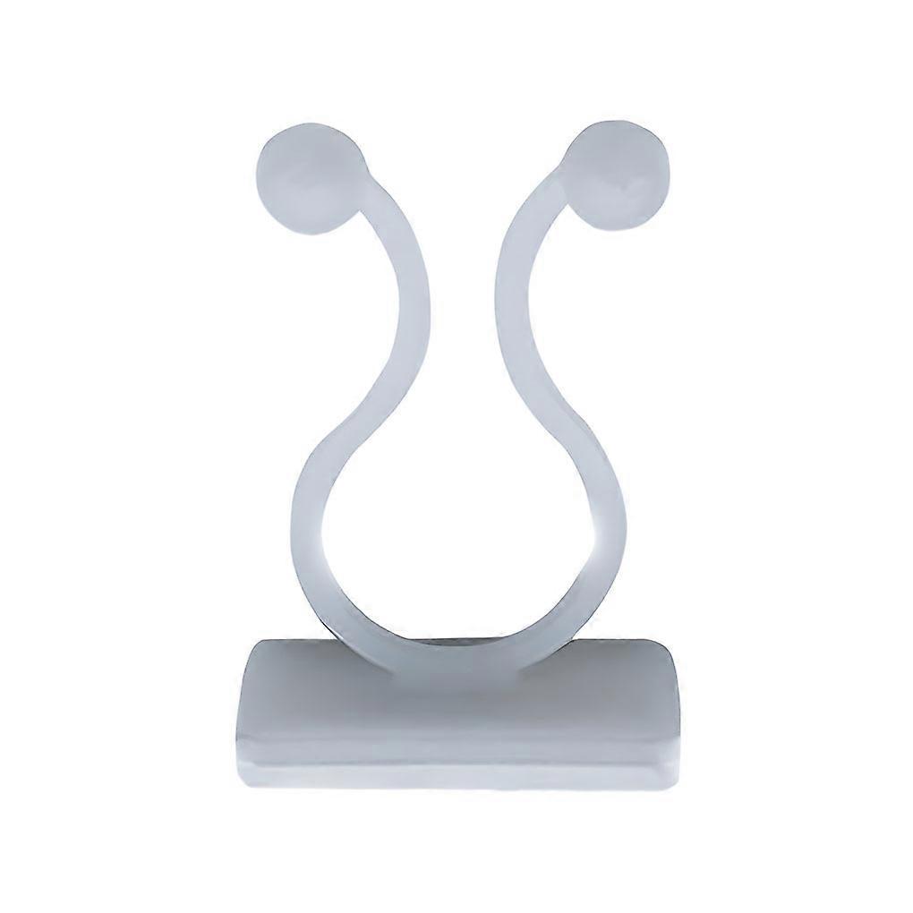 100 Pieces Plant Hook Self-adhesive Replacement Fixing Solid Color Clip