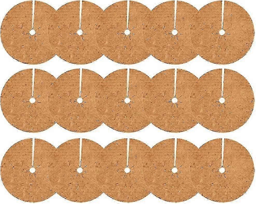 15pcs Coconut Palm Silk Flat Mats with Center Hole, 30x30cm Grass Pot Mats for Planters