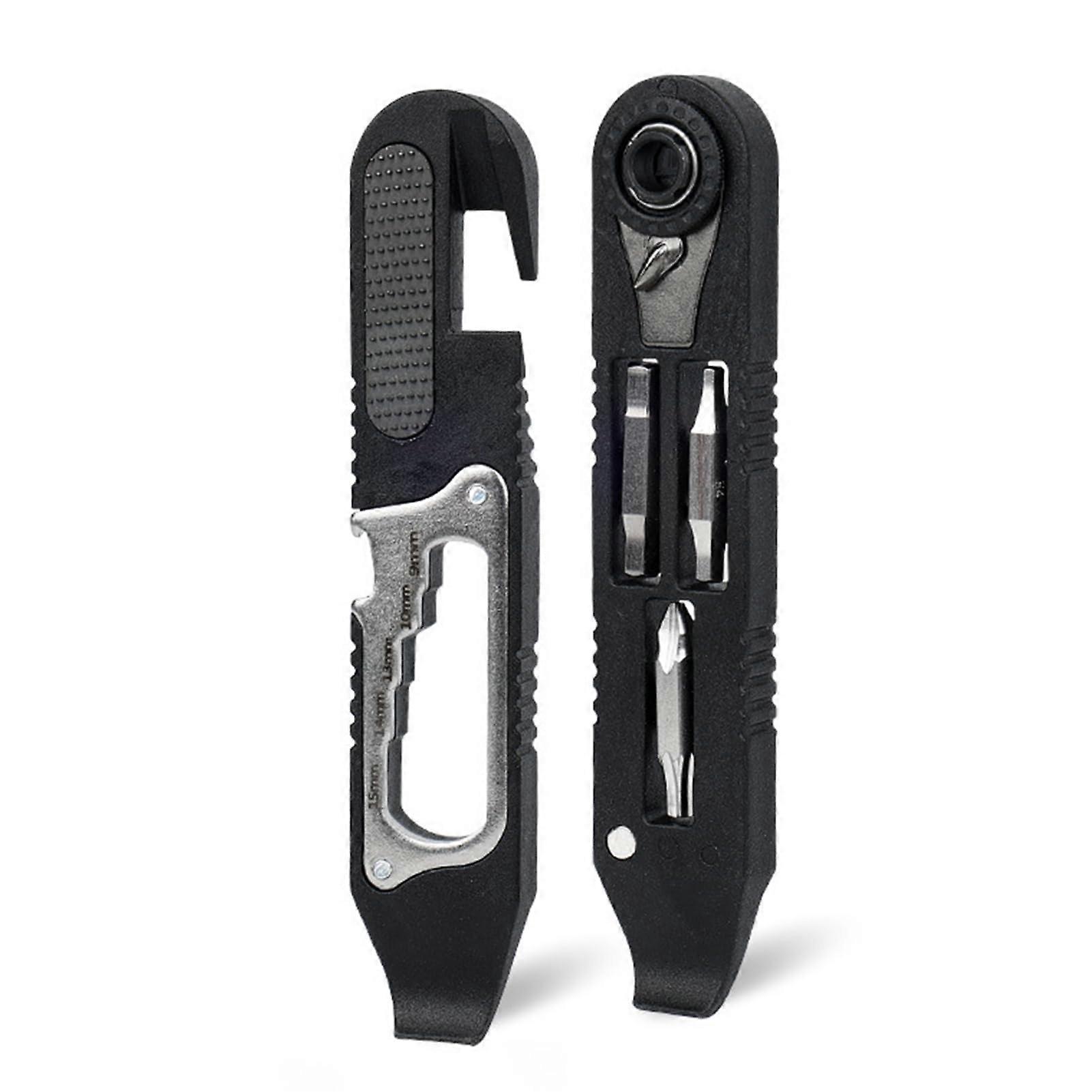 Ratchet Tool Kit Multifunctional Set With Tire Lever Hex Bits SelfLocking Buckle For Bike Maintenance Tool Set