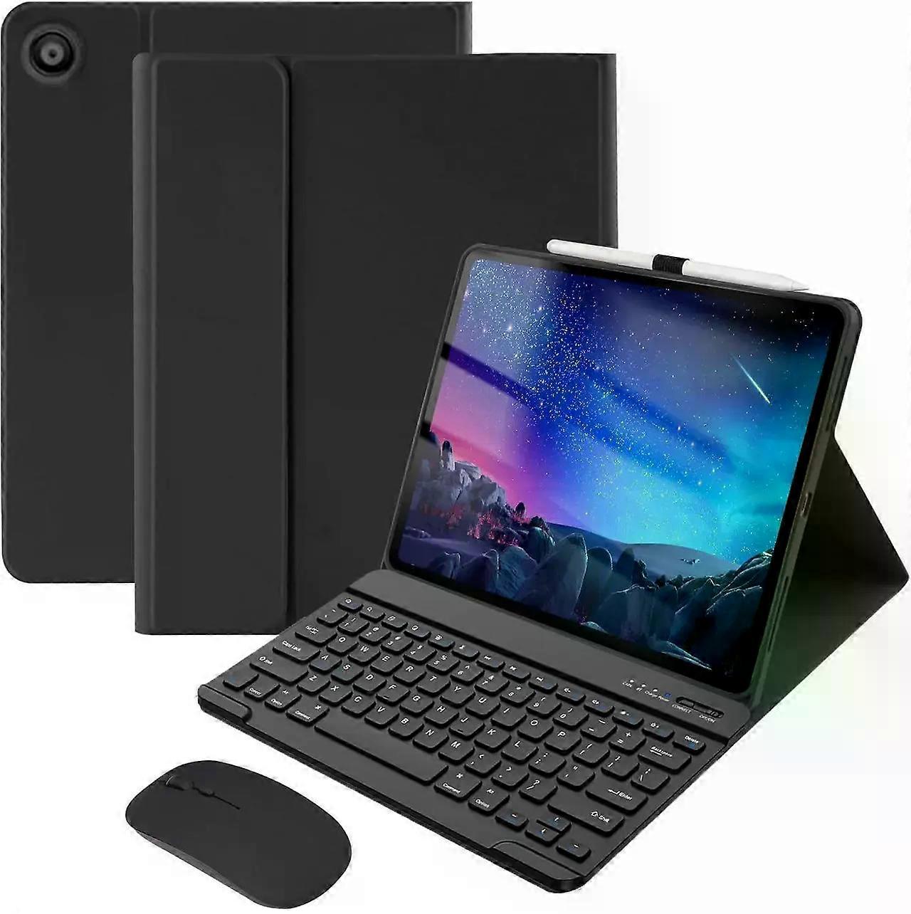 Bluetooth Keyboard Case with Mouse for Lenovo M10 FHD REL 10.1 inch 2020 TB-X605FC TB-X605LC Protective Cover with Wireless Mouse / Keyboard