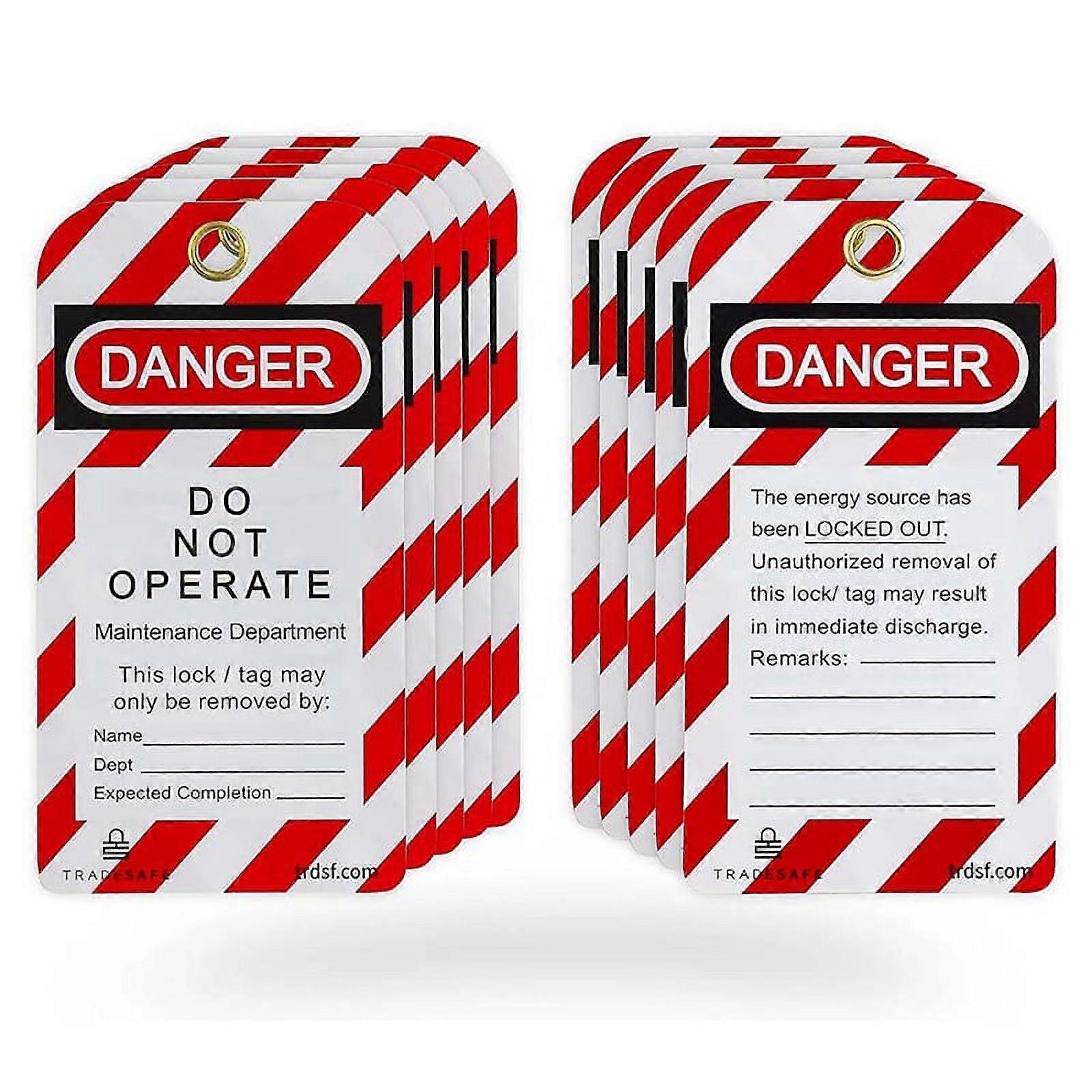 Danger Do Not Operate Labels Warning Maintenance Labels Baggage Tags for Locking Labels, Equipment Repair