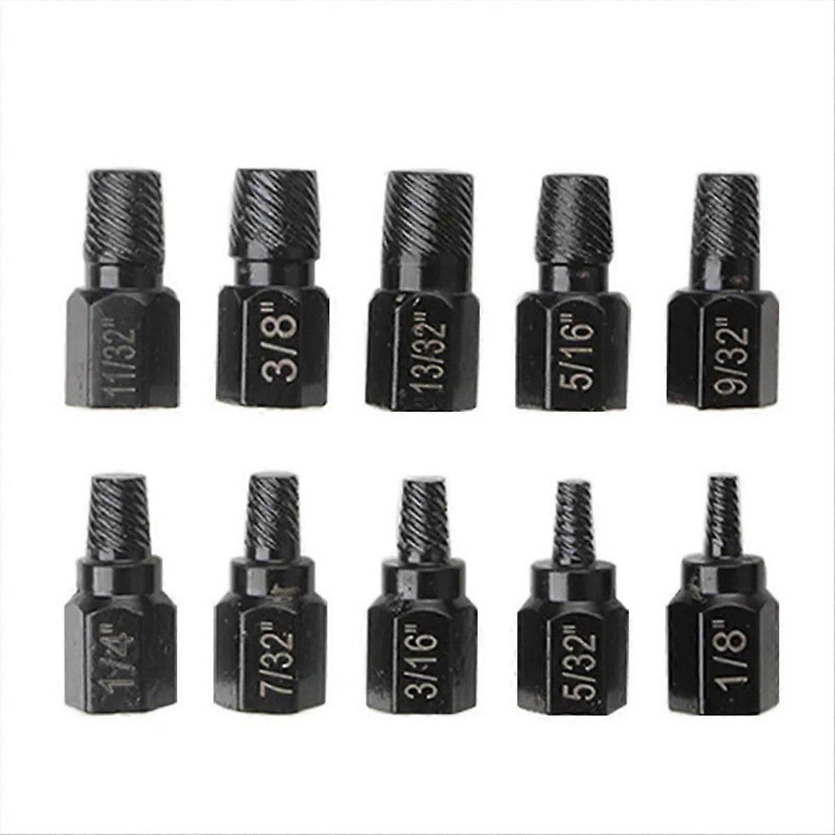 10Pcs Screw Extractor Kit Screw Remover Set Stud Remover