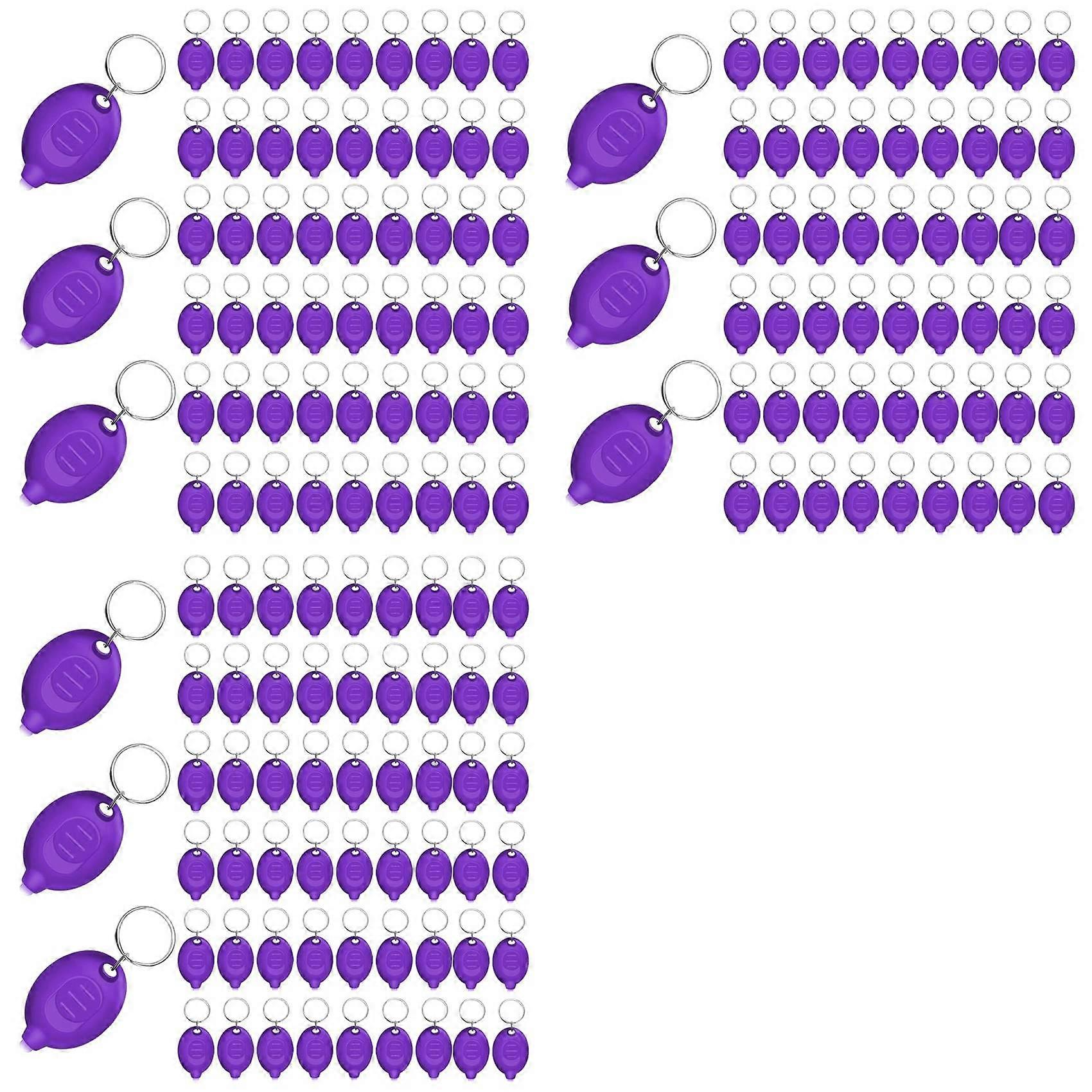 144pcs Mini UV Keychain Flashlight,Portable Black Light,12 Lumen Flashlight, Small Keychain Flashlight,Battery Included