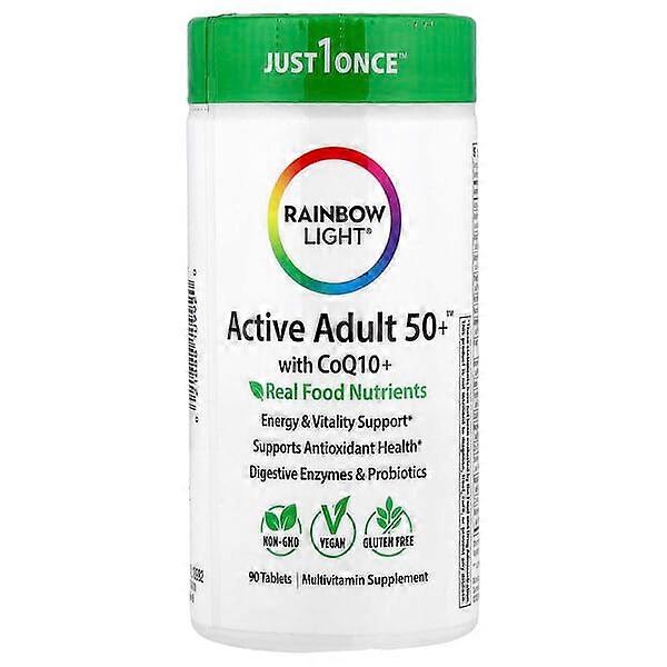 Rainbow Light, Active Adult 50+ÃÂÃÂ¢ÃÂÃÂÃÂÃÂ¢ With CoQ10+, 90 Tablets