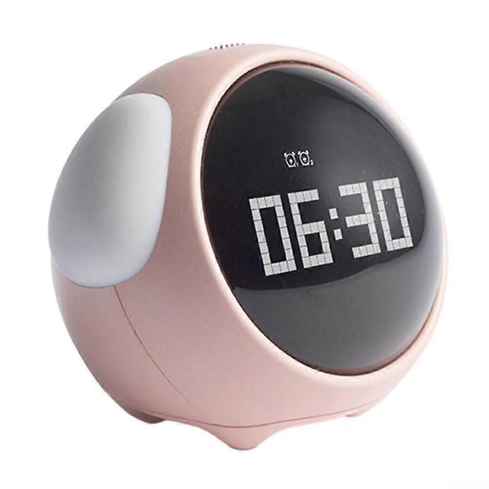 Kids Alarm Clock, MultiFunction Electronic Clock, Pink Color, Cute Design