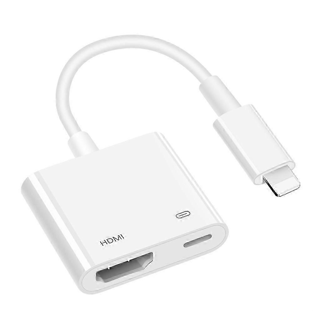 Hdmi Adapter For Iphone, 1080p Digital Av Adapter For I-phone To Tv, Plug And Play Connection Compatible With I-phone 14/13/12/11 /x /xr /xs