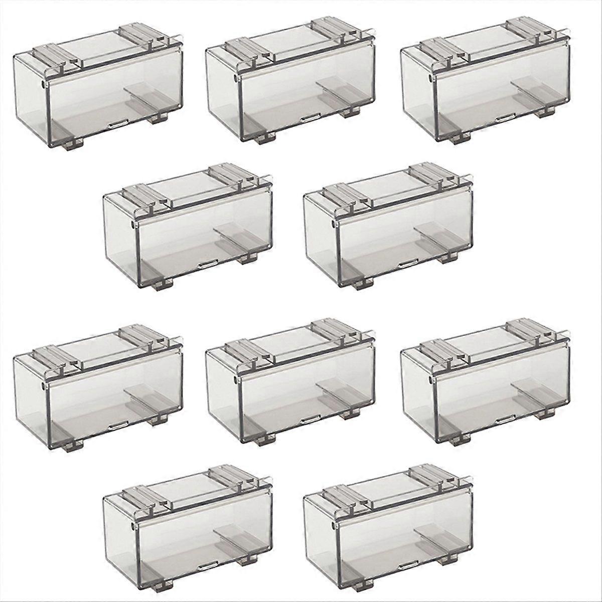 10Pcs Clear Acrylic Display Case for Car Mold, B