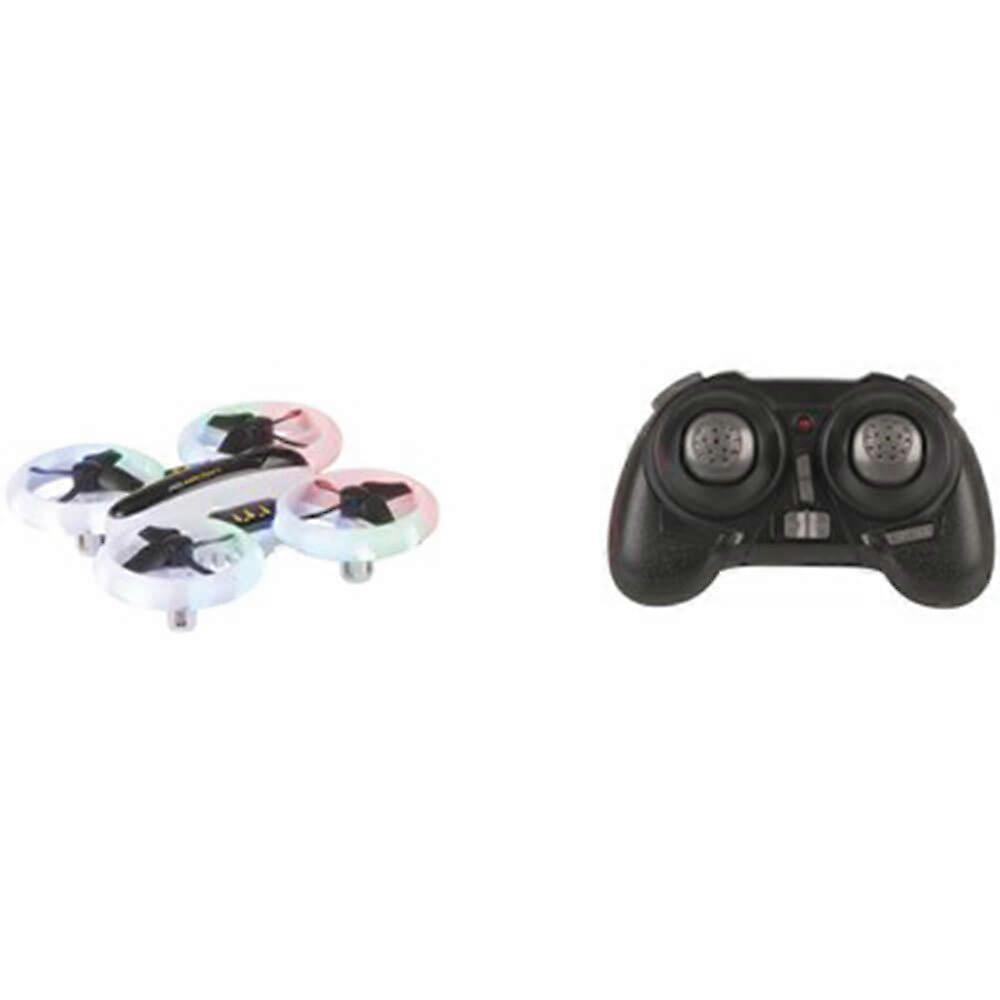 Mini Remote Control Quadcopter With Leds Impact Proof Frame Ages 14 And Up