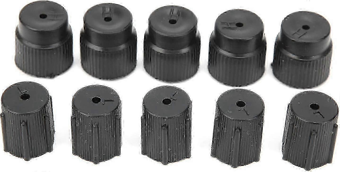 Air Conditioning Valve Cap Dust Cover Set - 10 Pcs Universal Charging Port Caps for AC System Service - Air Conditioning Accessories Kit